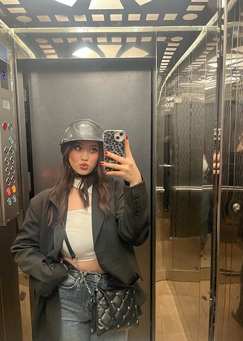 Siyah Deri Kadın Çanta - Görsel 2