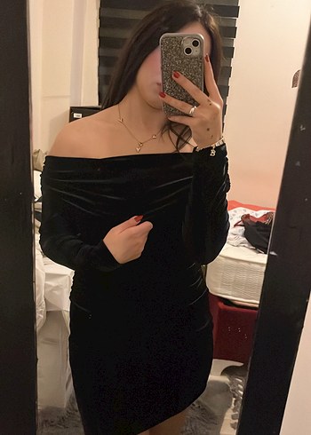 Koton kadife mini elbise - Görsel 3