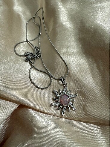 Rapunzel güneş silver kolye