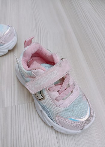 Kız Çocuk Pembe Bağcıksız Sneaker - Görsel 7