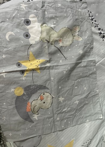 Gri Baskılı Çocuk Nevresim Takımı - Görsel 2