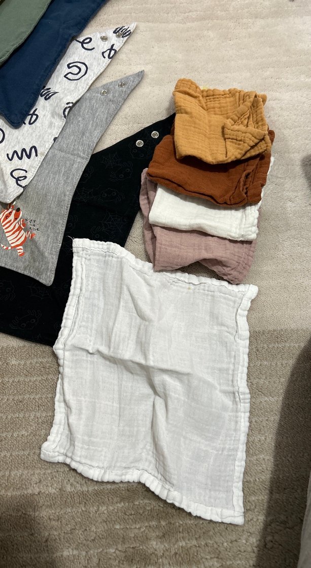 Renkli bebek fular ve müslin bezler - Görsel 2