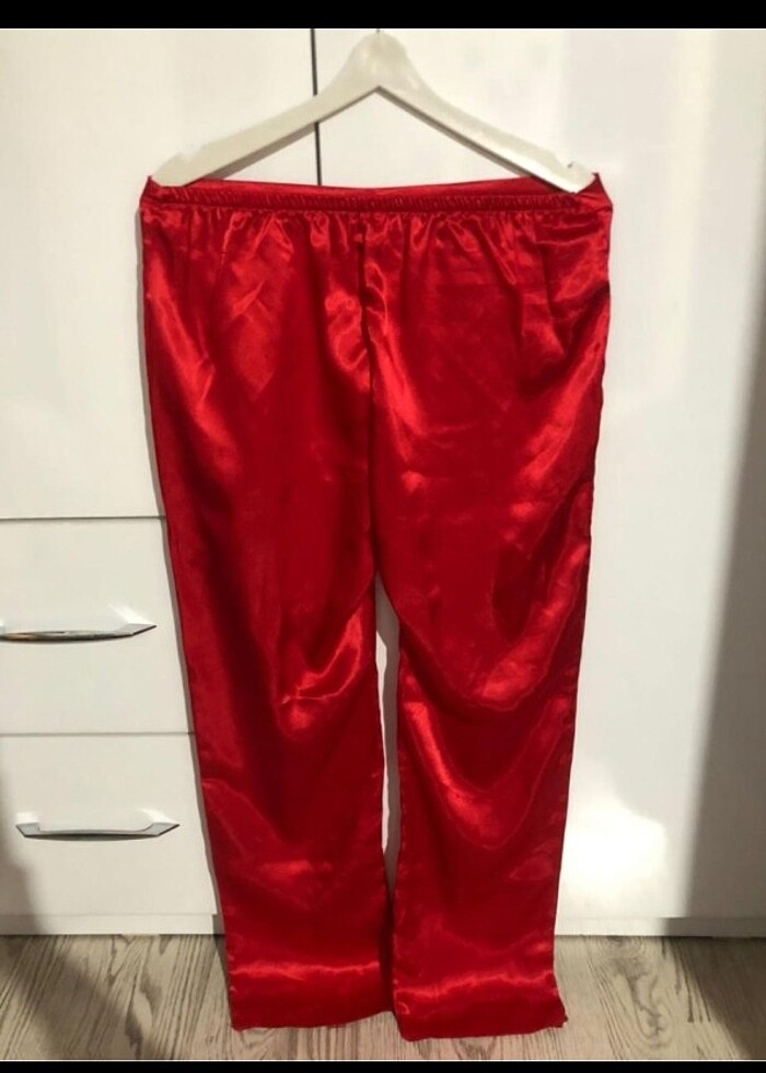 Saten alt üst gecelik çeyizlik takım - Görsel 5