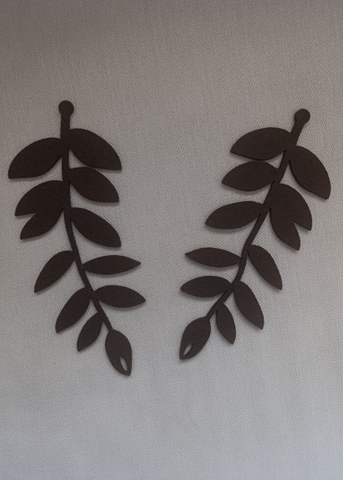 12 adet peçete yüzüğü tutacağı bohem yaprak - Görsel 2