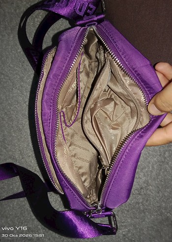 Parlak Mor Kadın Çanta - Görsel 4