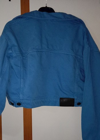 Mavi Düğmeli Kadın Denim Ceket - Görsel 2