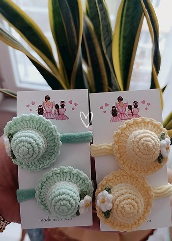 Mor Dantel Çiçekli Çocuk Saç Tokası Seti - Görsel 11