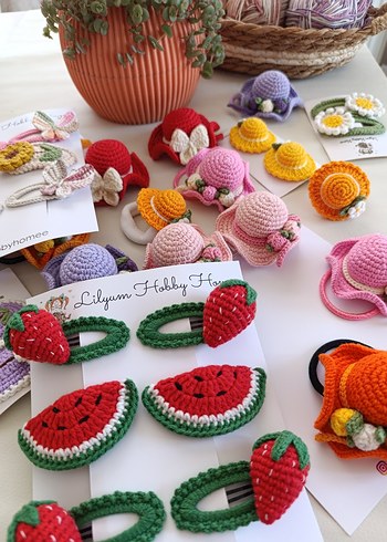 Mor Dantel Çiçekli Çocuk Saç Tokası Seti - Görsel 9