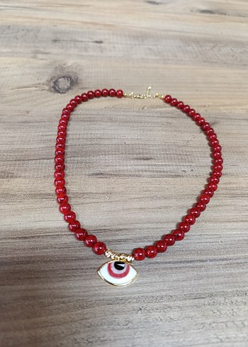 Uzun Beyaz Boncuklu Bohem Kolye ve Bileklik Seti - Görsel 12