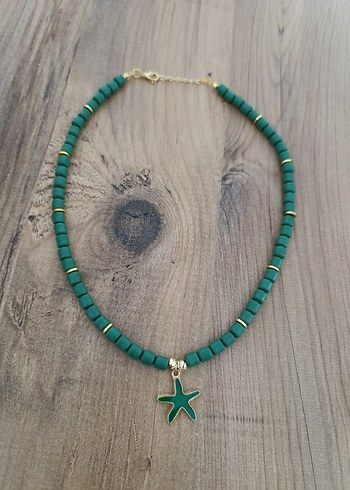 Uzun Beyaz Boncuklu Bohem Kolye ve Bileklik Seti - Görsel 7