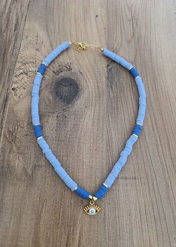 Uzun Beyaz Boncuklu Bohem Kolye ve Bileklik Seti - Görsel 9