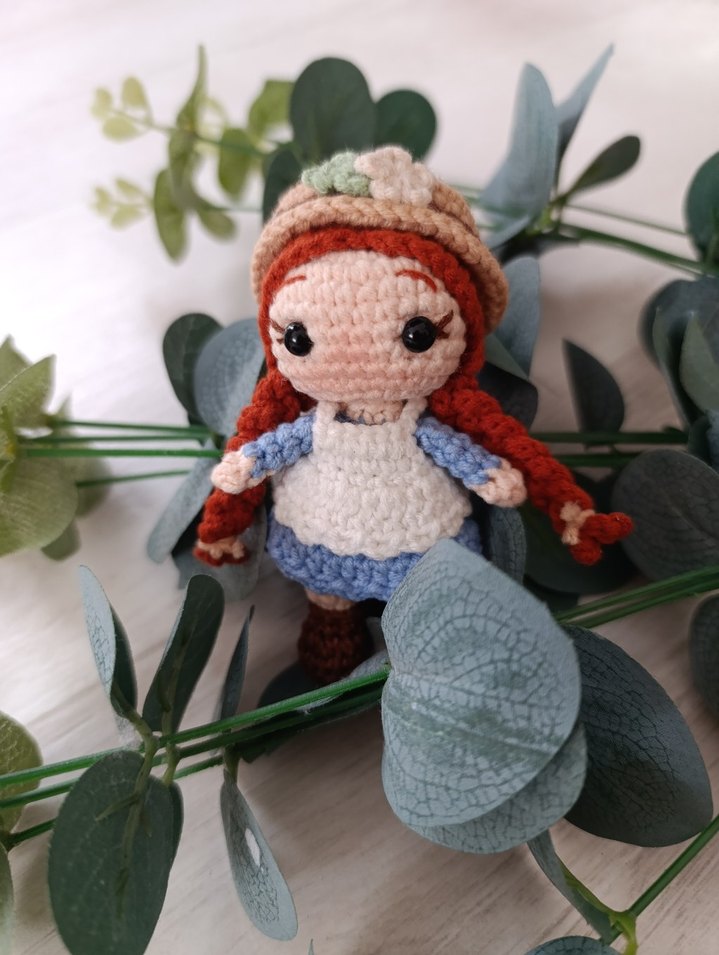 Renkli Örgü Bebek Oyuncak anahtarlık - Görsel 2