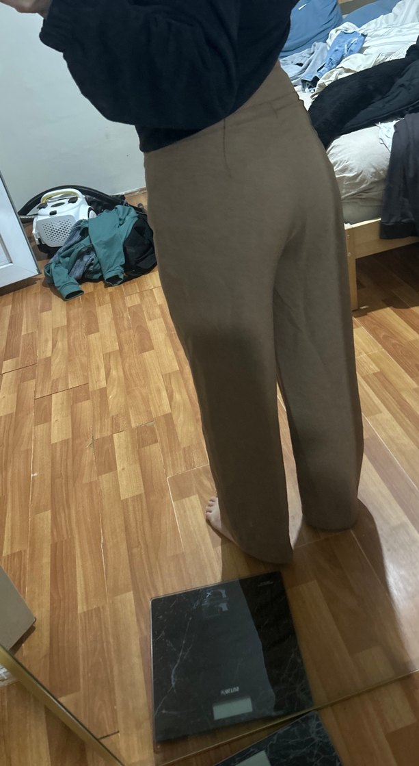 Bej Düz Kesim Pantolon — görsel 3/5