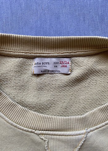 13-14 Yaş Beden camel Renk Zara tişört