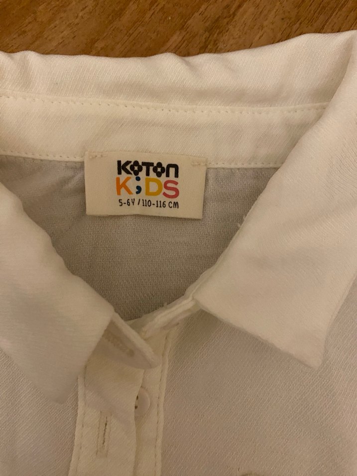 Beyaz Kolsuz Keten Gömlek - Görsel 2