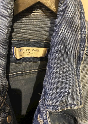 Düğmeli Mavi Denim Kot Ceket - Görsel 2