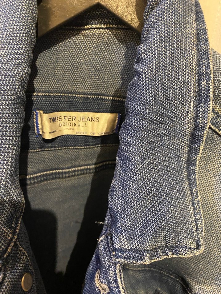 Düğmeli Mavi Denim Kot Ceket - Görsel 2