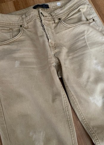 Bej Regular Fit Erkek Keten Pantolon - Görsel 2