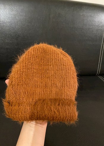 Kahverengi Örgü Bere - Görsel 3