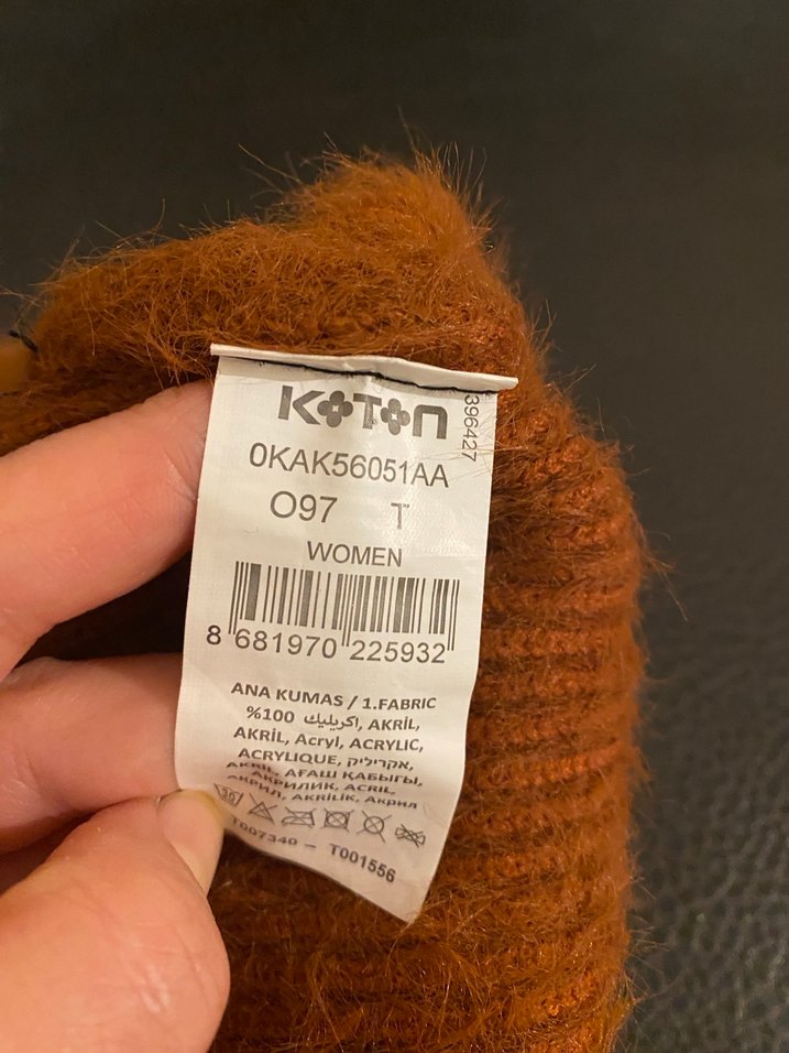 Kahverengi Örgü Bere - Görsel 2