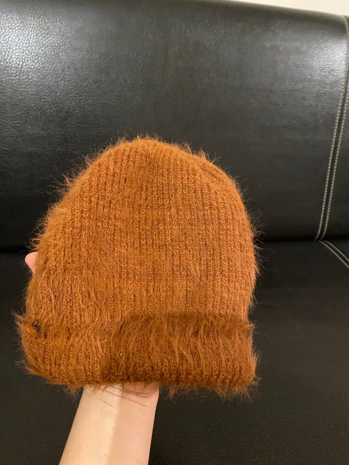 Kahverengi Örgü Bere - Görsel 3