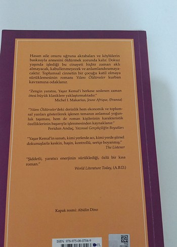 Yaşar Kemal - Yılanı Öldürseler Kitabı