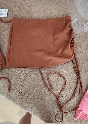 Trendyol & Milla Parlak Kahverengi İpli Bikini Takımı