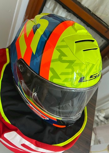 Renkli LS2 Storm Motosiklet Kaskı - Görsel 4