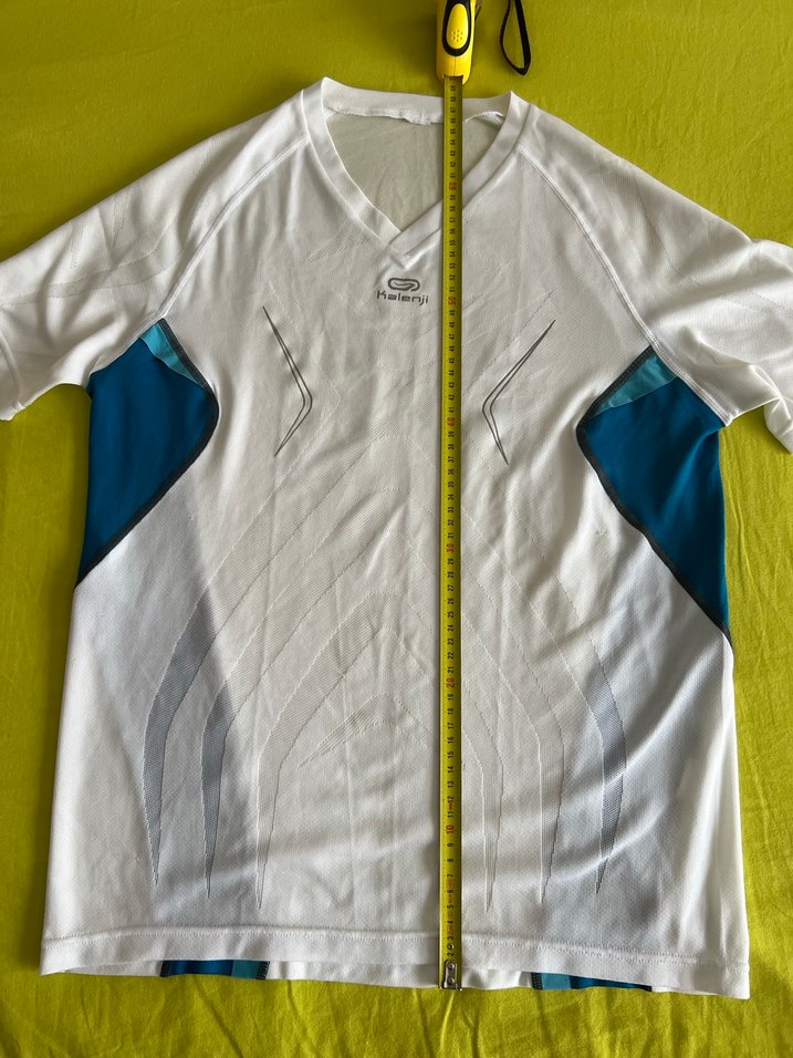 Erkek Beyaz Spor Kısa Kollu Dar Kesim Tişört - Görsel 2