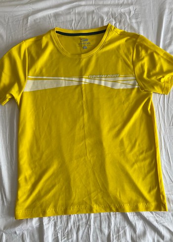Sarı Erkek Tişört, Kısa Kollu, Salaş Kesim - Görsel 2