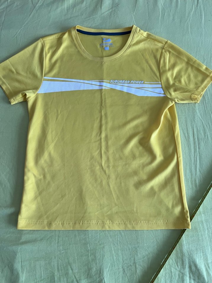 Sarı Erkek Tişört, Kısa Kollu, Salaş Kesim - Görsel 3