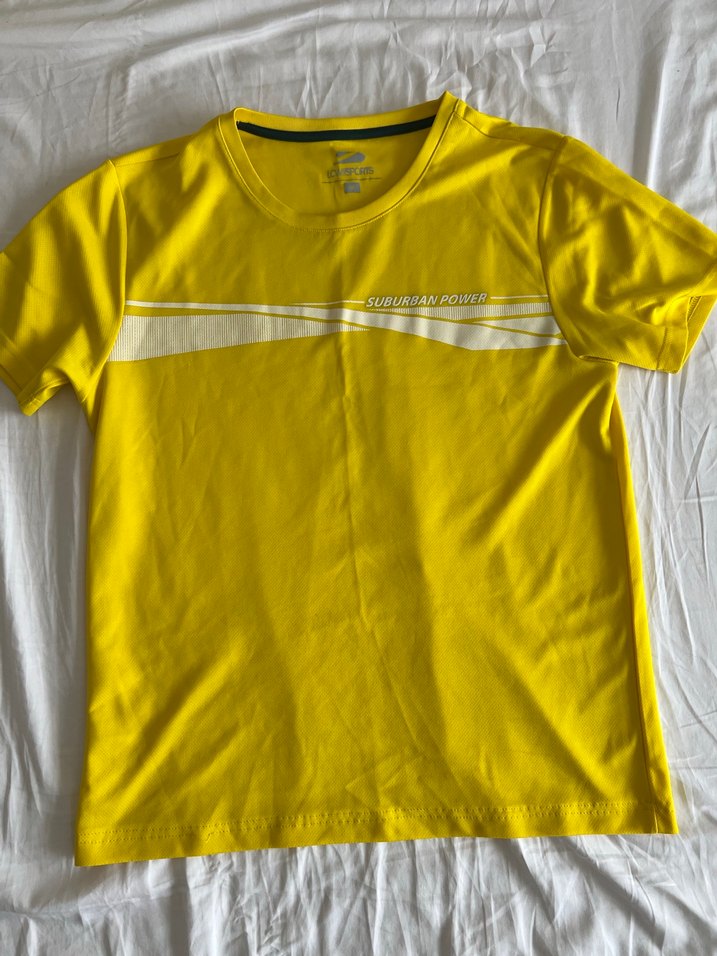 Sarı Erkek Tişört, Kısa Kollu, Salaş Kesim - Görsel 2