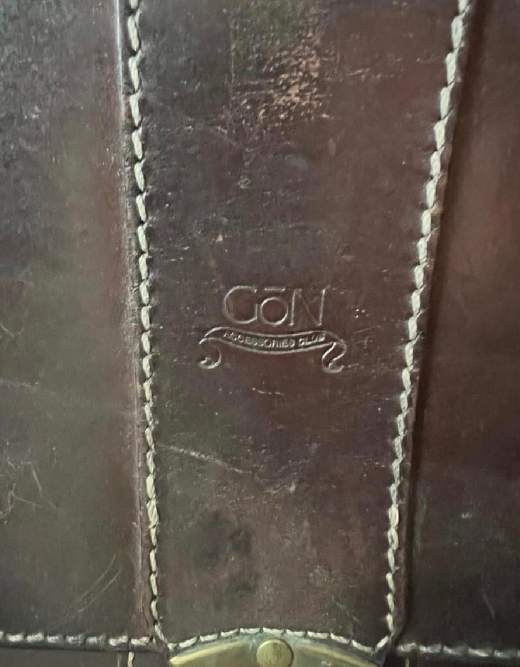 Kahverengi Bağlama Desenli Fermuarlı Retro Evrak Çantası - Görsel 2