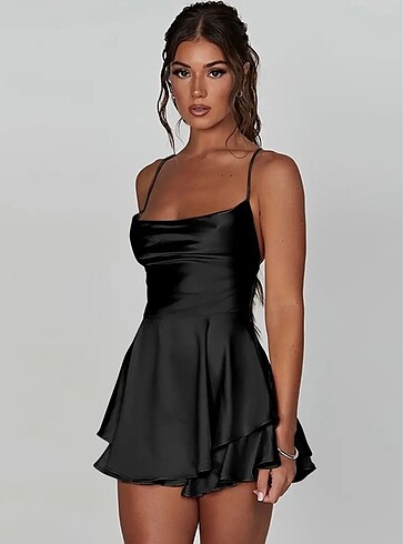 ışıltılı mini gece elbisesi