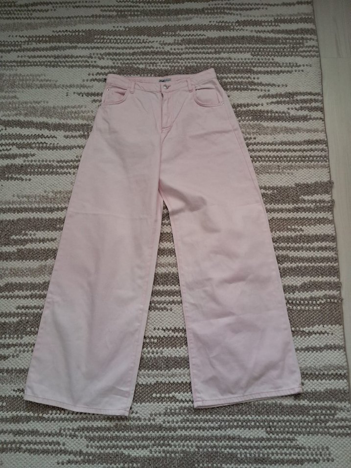 Pembe Midi Regular Fit Kot Pantolon - Görsel 2
