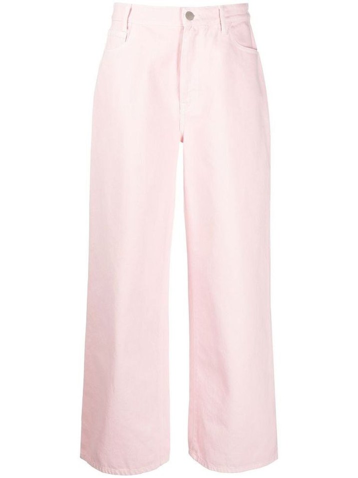 Pembe Midi Regular Fit Kot Pantolon - Görsel 4