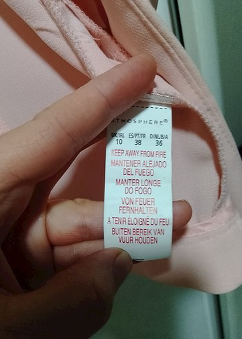 38 Beden Pembe Mini Kadın Blazer Ceket