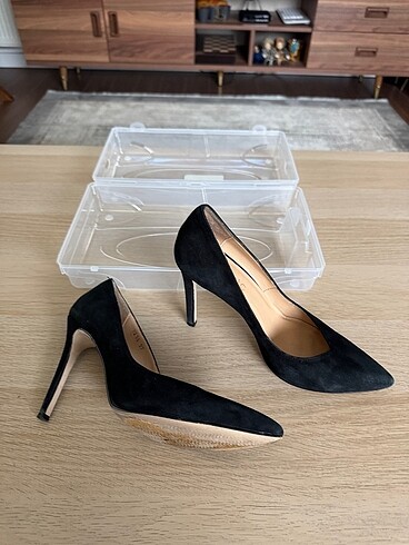 Hotiç Hotiç Süet Stiletto siyah