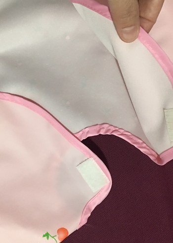 Desenli Pembe Bebek Önlüğü - Görsel 5