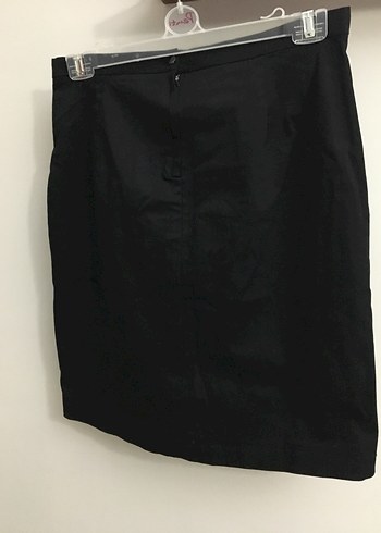 Siyah Kadın klasik etek - Görsel 4