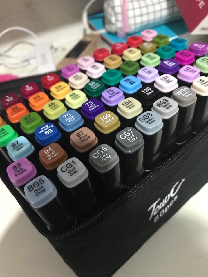 60 Renkli Marker Kalem Seti - Görsel 3