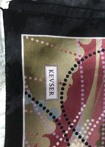 Çok Renkli Kadın İpek Fular - Görsel 2