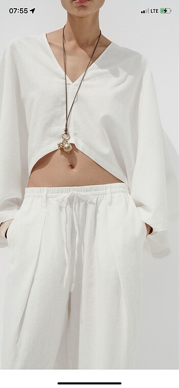 m Beden ZARA asimetrik panço kimono