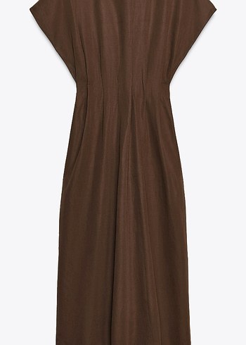 Zara ZARA PLİSELİ ELBİSE