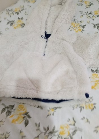 Pull and Bear Kapüşonlu Fermuarlı Kız Çocuk Ponçosu