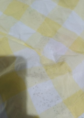 Sarı Düğmeli Midi Pamuk Etek - Görsel 7