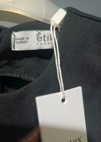 Siyah V Yaka Kolsuz Uzun Abiye Elbise - Görsel 5