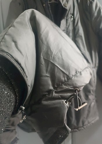 Fermuarlı Gri Erkek Midi Mont - Görsel 4