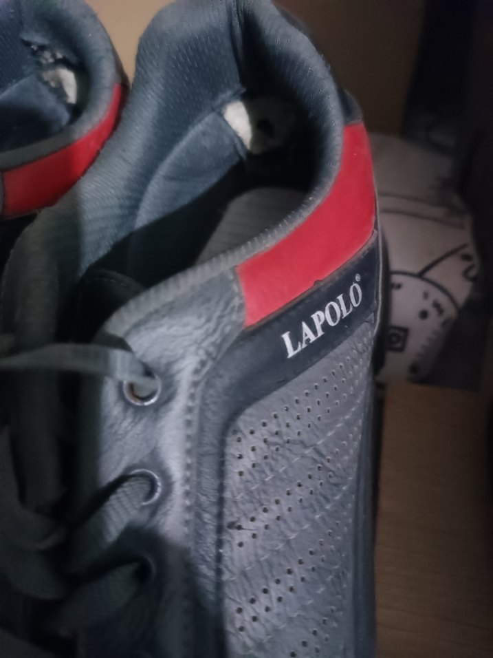 Gri Erkek Ayakkabı Bağcıkları Street Style - Görsel 2