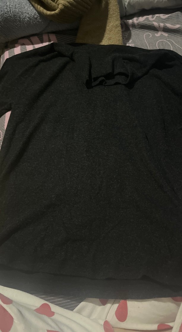 Siyah Boğazlı Hamile Uzun Kollu Gömlek - Görsel 2